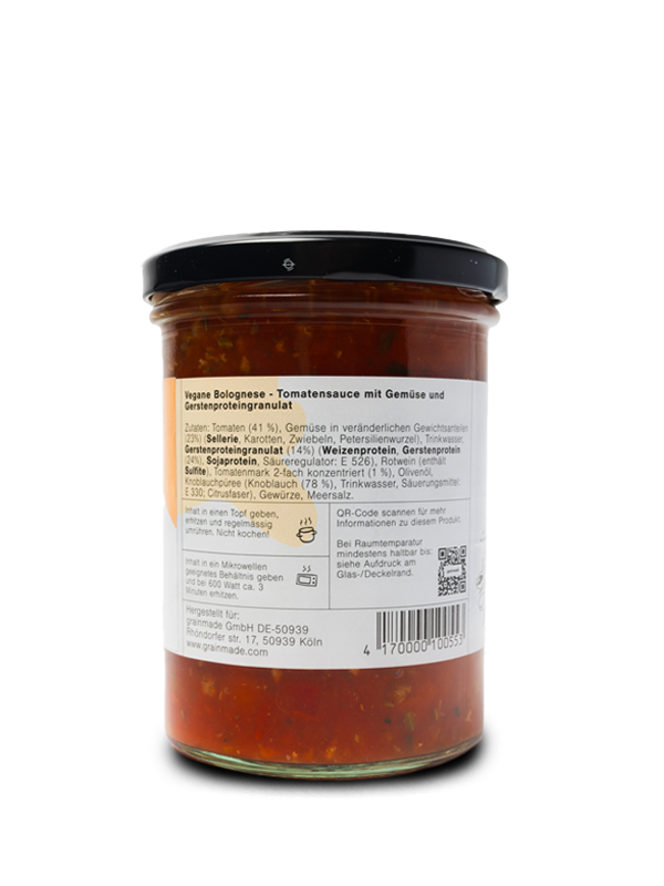 VEGAN Bolognese - grainmade (8470293283081)