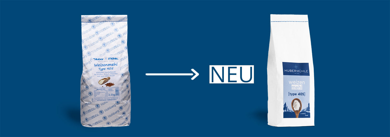 Neuer Markenauftritt, Neues Logo, Verpackung im neuen Design