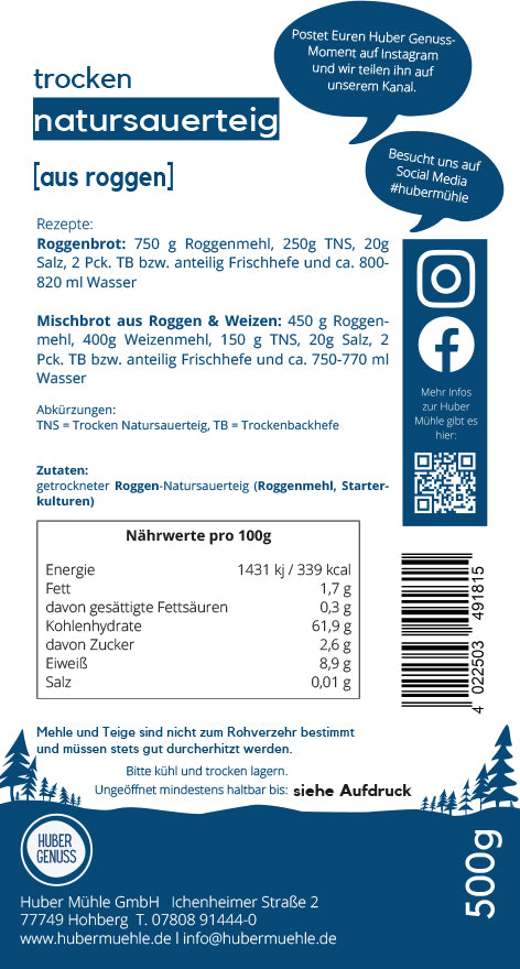 Trocken Natursauerteig, aus Roggen (8243012698377)