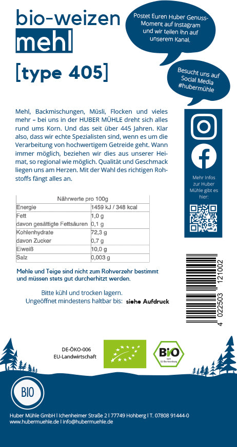 Bio-Weizenmehl, Type 405 (7102018748597)
