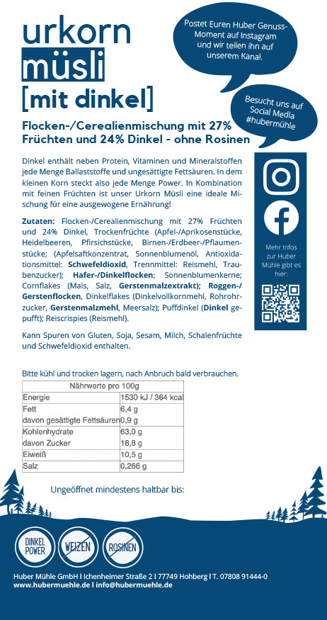 Urkorn Müsli, mit Dinkel (7099954790581)