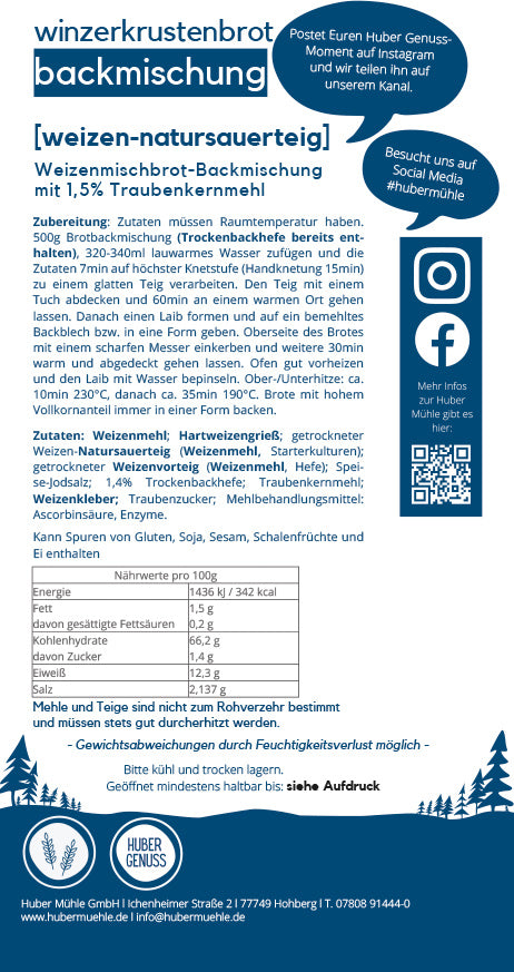 Winzerkrustenbrot-Backmischung, Weizen-Natursauerteig (7038853939381)